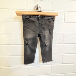 Zara baby skinny jeans with rips - 9-12mo